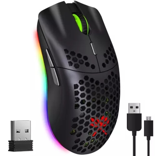 Trådløs Gaming mus / Computermus - LED