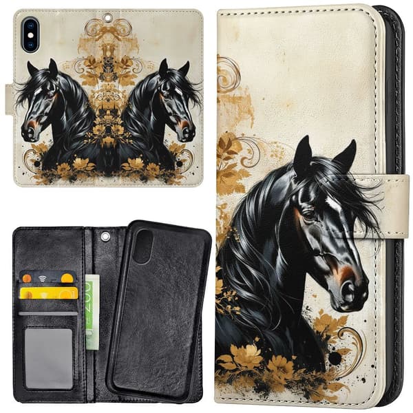 iPhone X/XS - Lommebok Deksel Horse
