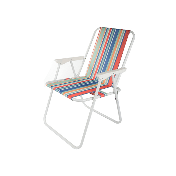 Strandstol / Solstol - Stol till Strand - Hopfällbar Multicolor