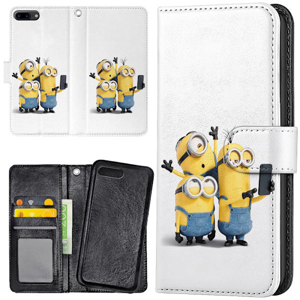 iPhone 7/8 Plus - Lommebok Deksel Minions