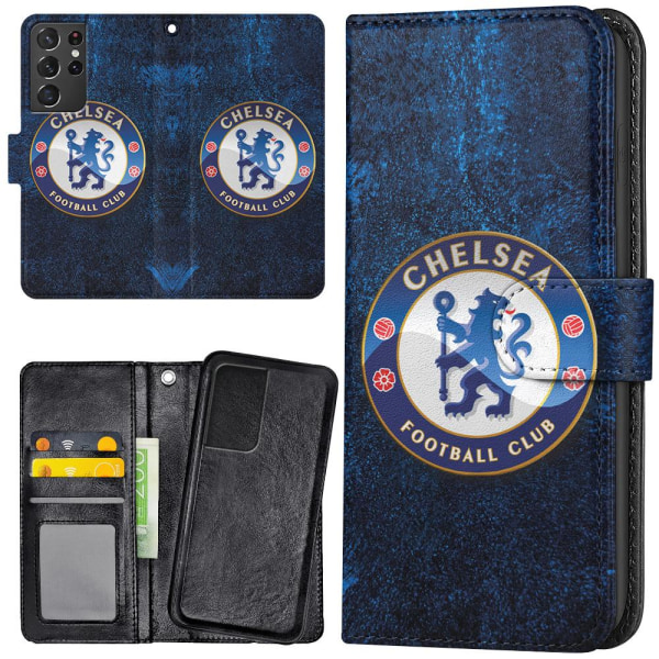 Samsung Galaxy S21 Ultra - Lommebok Deksel Chelsea Multicolor