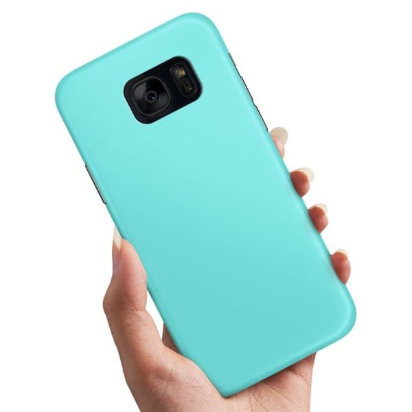 Samsung Galaxy S7 Edge - Cover/Mobilcover Turkis Turquoise