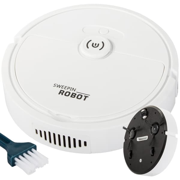 Robotdammsugare med Moppfunktion - Städrobot Vit