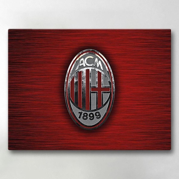 Lærredsbillede / Lærredstryk - AC Milan - 40x30 cm - Lærred Multicolor