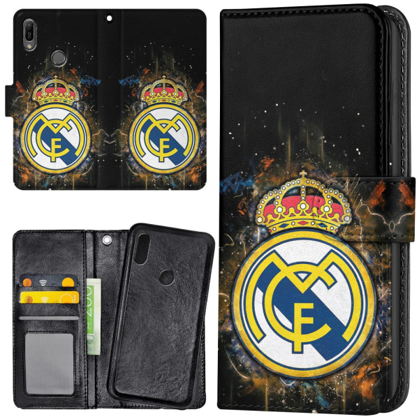 Huawei Y6 (2019) - Plånboksfodral/Skal Real Madrid