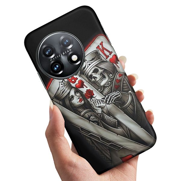 OnePlus 11 5G - Kuoret/Suojakuori King Queen Korttipakka