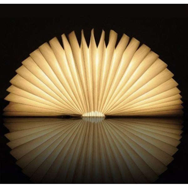 Bog LED-lampe / Book Lamp - (Træ) Multicolor