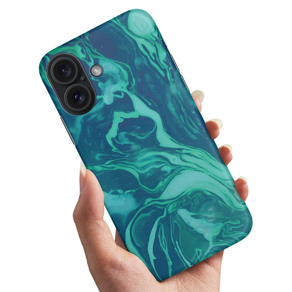 Deksel / Mobildeksel til iPhone 16 Plus - Marmor