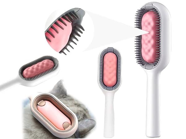 Pelsbørste - Katt & Hundbørste Pink