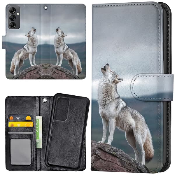 Samsung Galaxy A25 5G - Lommebok Deksel Wolf