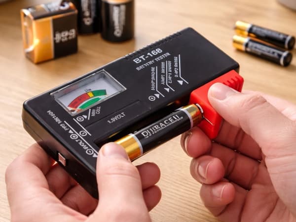 Batteritestare analog för AA AAA 9V C D