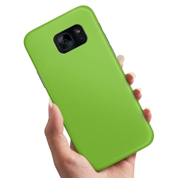 Deksel / Mobildeksel til Samsung Galaxy S7 Edge - Limegrønn Lime green