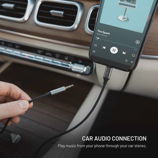 FIXED Link Premium USB-C till 3.5mm kabel 1.5m Rymdgrå