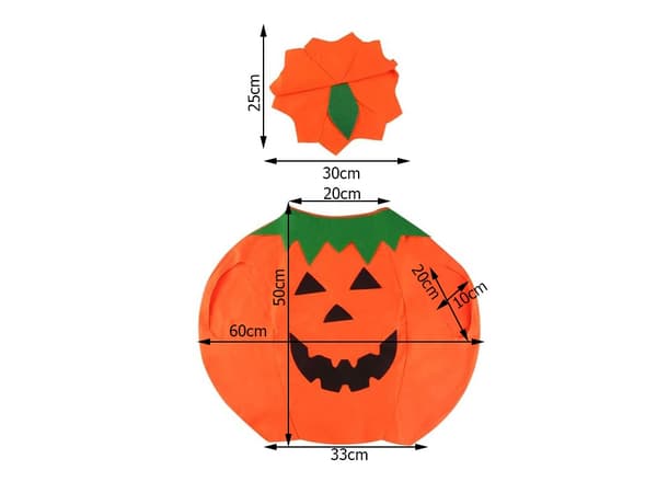 Halloween Pumpa Maskeraddräkt - Barn