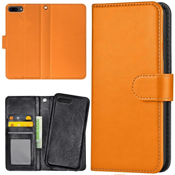 iPhone 7/8 Plus - Plånboksfodral/Skal Orange Orange