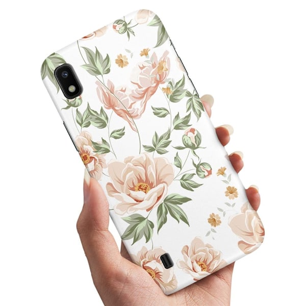 Samsung Galaxy A10 - Skal/Mobilskal Blommönster