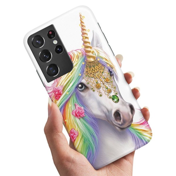 Samsung Galaxy S21 Ultra - Cover/Mobilcover Unicorn/Enhjørning