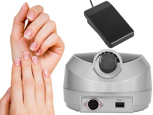 Nagelfil elektrisk 80W set grå