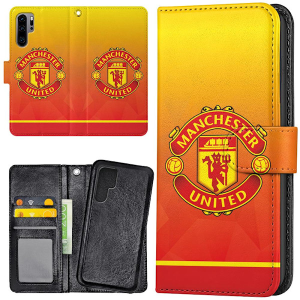 Huawei P30 Pro - Plånboksfodral/Skal Manchester United