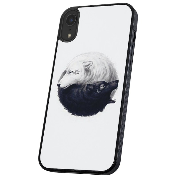 iPhone X/XS - Cover/Mobilcover Yin & Yang Ulve Multicolor