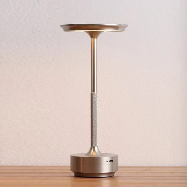 Bordlampe Trådløs - LED-lys Silver