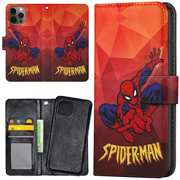 iPhone 14 Pro Max - Plånboksfodral/Skal Spider-Man