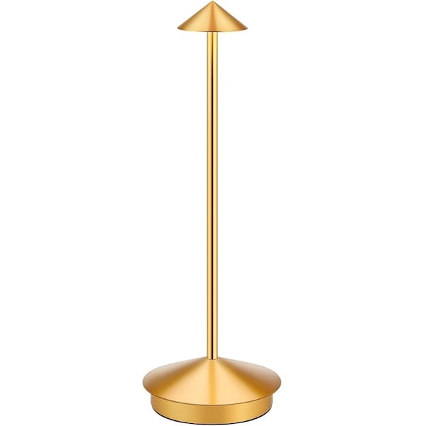 Bordlampe / Skrivebordslampe - Trådløs LED-lampe Gold