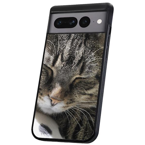 Google Pixel 8 Pro - Deksel/Mobildeksel Sovende Katt