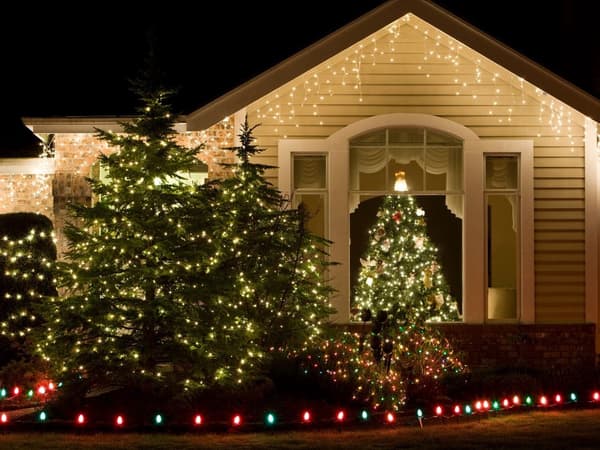 Julgransbelysning 500 LED - Varmvit inomhusgran, 7 program