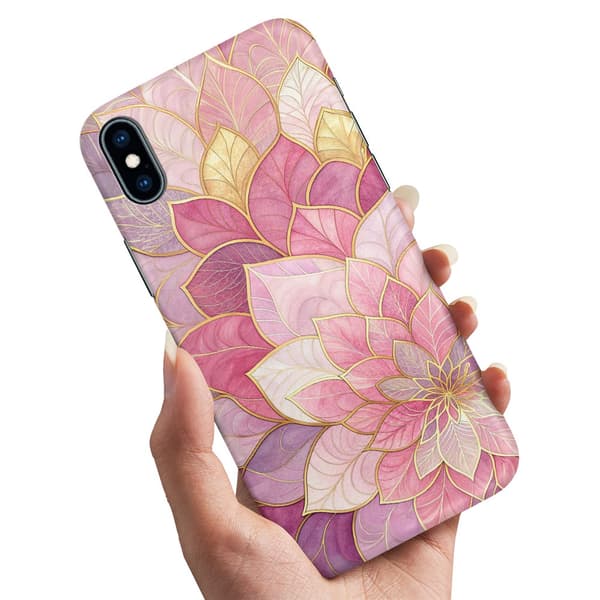 Deksel / Mobildeksel til iPhone X / XS - Flower