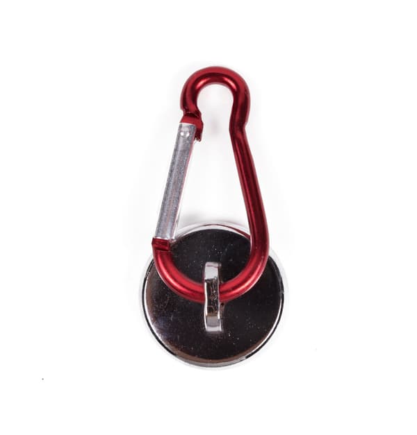 Magnet med karbinhake 25 mm
