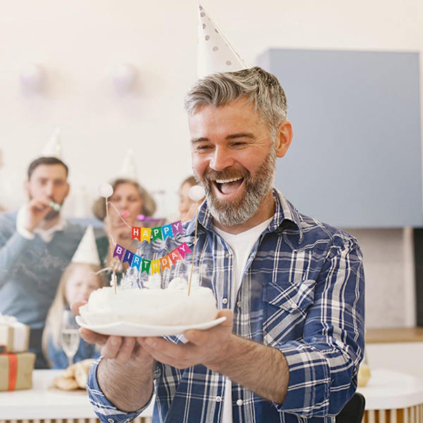 Tårtdekoration Happy Birthday - Caketopper