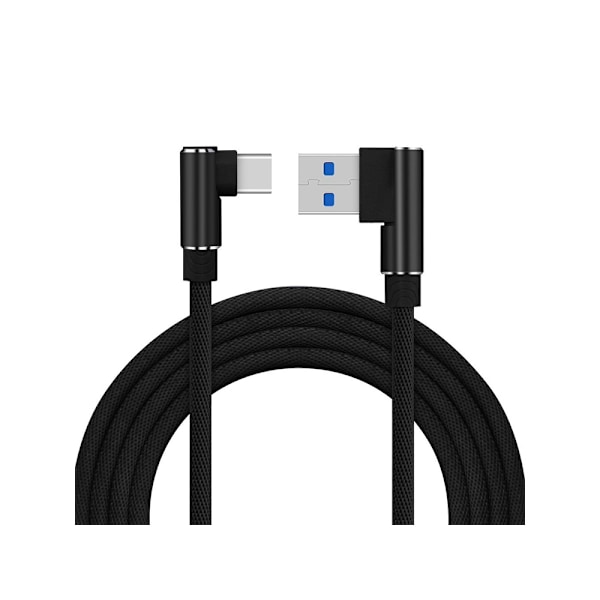 Vinklad USB till USB-C kabel - 1m