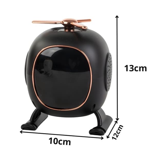 Bluetooth-kaiutin / Kaiutin aromaterapialla ja LED-yövalolla - Herätyskello