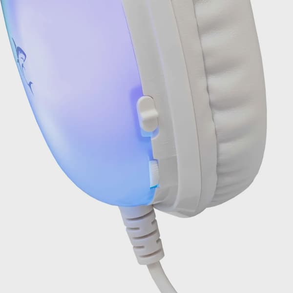 White Shark PEACOCK-2 Over-Ear RGB Gaming Headset Vit