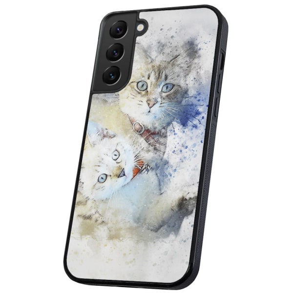 Samsung Galaxy S22 - Cover/Mobilcover Katte Multicolor