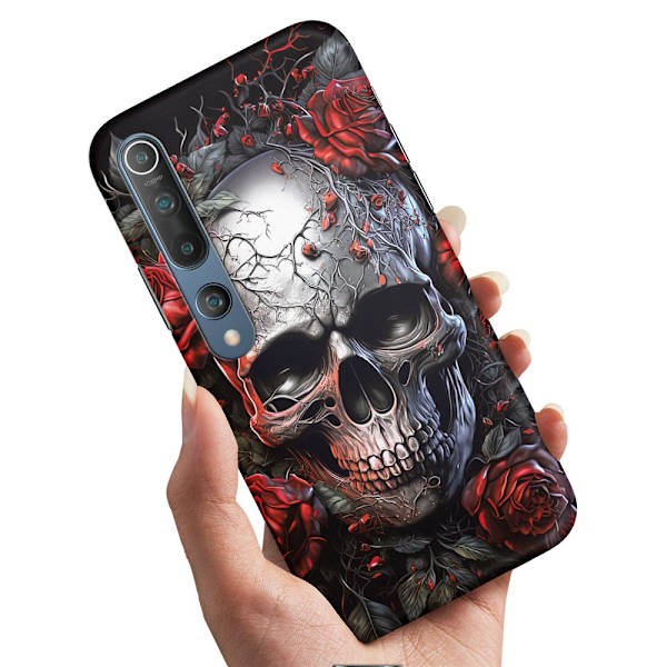 Xiaomi Mi 10/10 Pro - Cover/Mobilcover Skull Roses