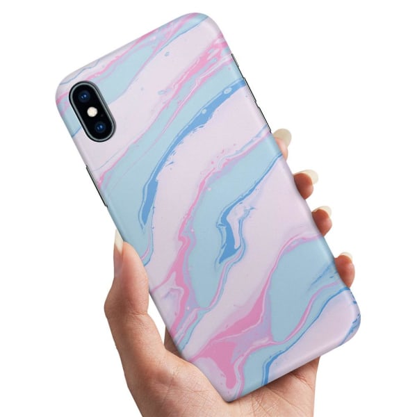 iPhone XS Max - Deksel/Mobildeksel Marmor Multicolor