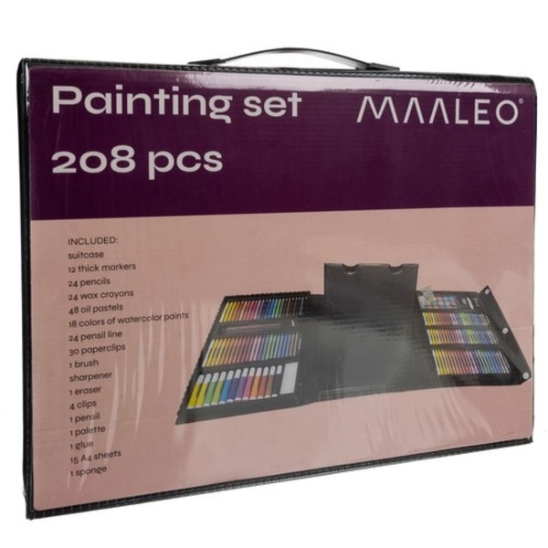 Malesæt til Børn 208-dele - Tegn & mal Multicolor
