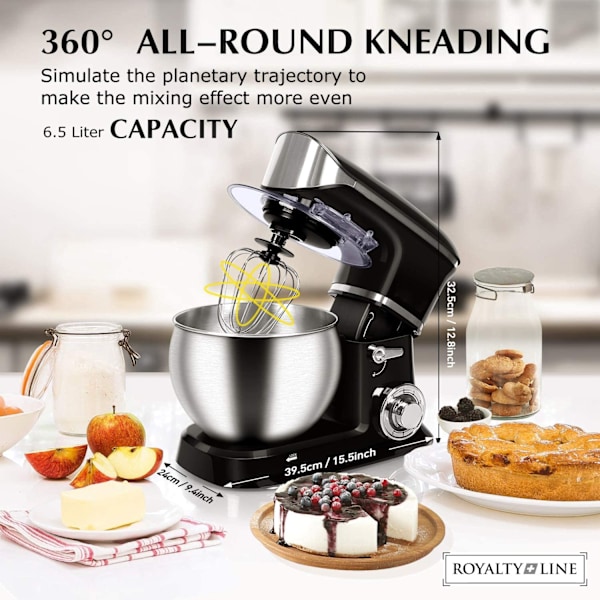 Köksassistent / Köksmaskin / Mixer - 1900W Black