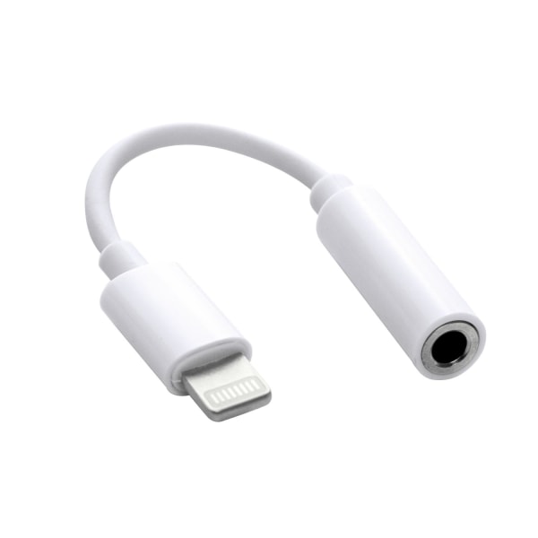 Lightning – 3,5 mm AUX iPhone / Apple – Kuulokeadapteri White