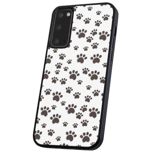 Samsung Galaxy S20 FE - Skal/Mobilskal Paw Pattern multifärg