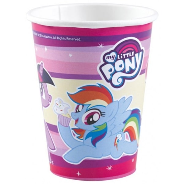 My Little Pony Rainbow Sparkle Pappersmugg 8 Stk 250 ml