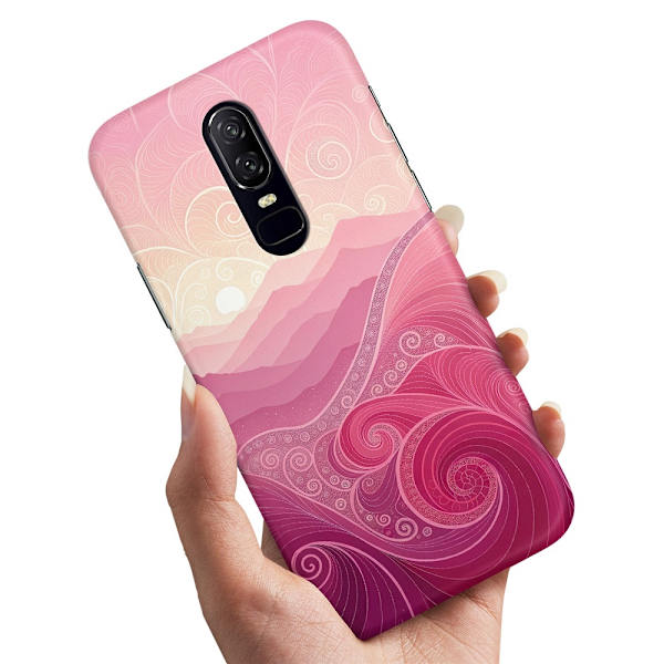 Deksel / Mobildeksel til OnePlus 7 - Pink Hills