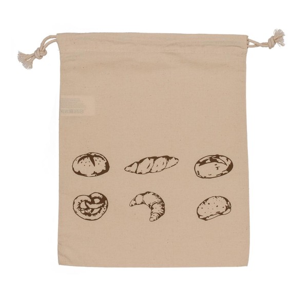 Brødpose i Bomuld - Bag til Brød - Naturhvid - 35 x 29 cm Beige