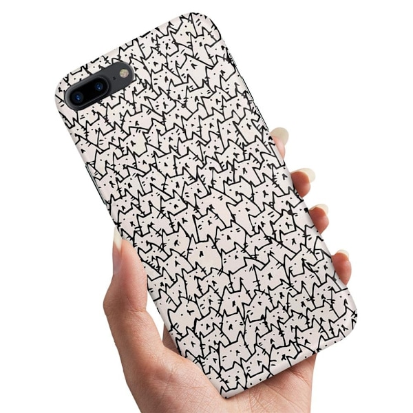 Deksel / Mobildeksel til iPhone 7 / 8 Plus - Kattgruppe