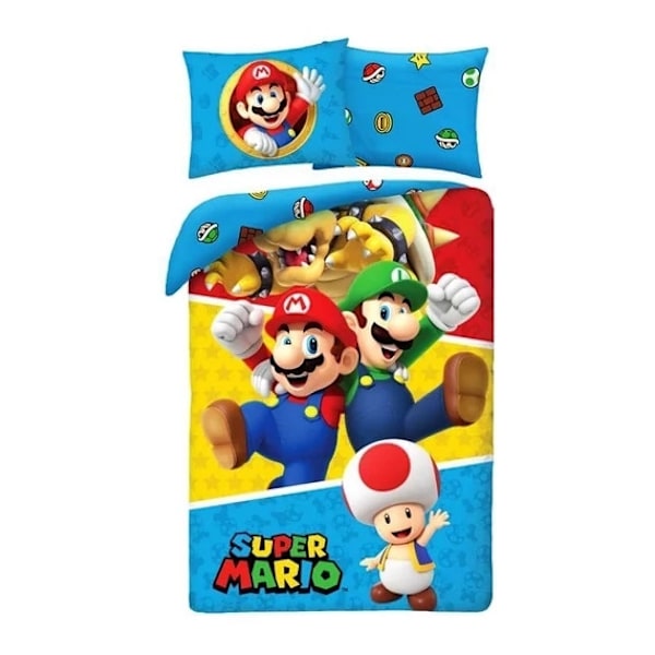 Super Mario sängkläder 140×200 cm, 70×90 cm