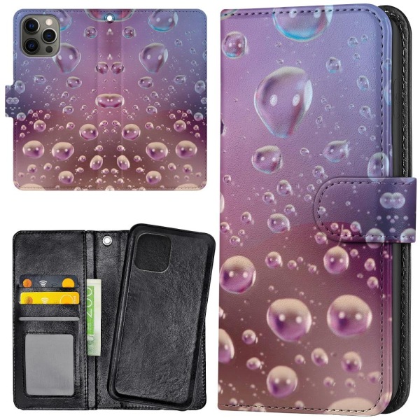 iPhone 12 Pro Max - Plånboksfodral/Skal Bubblor