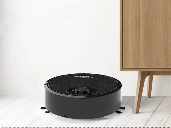 Städrobot elektrisk dammsugare sladdlös borste Svart