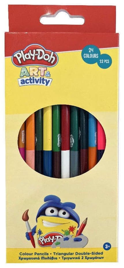 Play-Doh Art dubbelsidig, triangulär färgpennsats